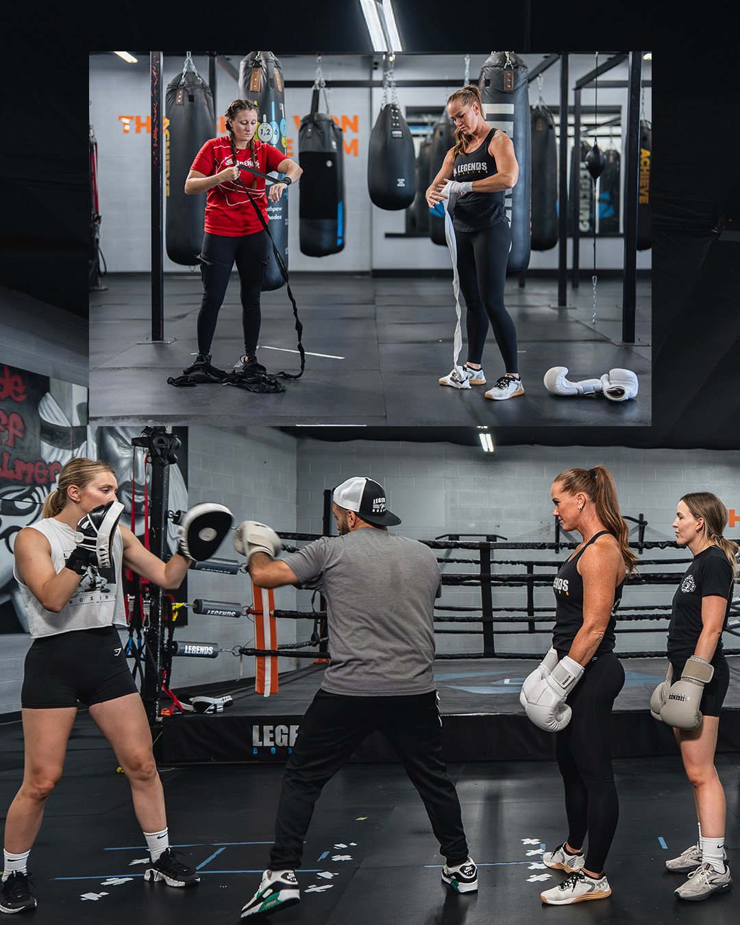 Legends members training together